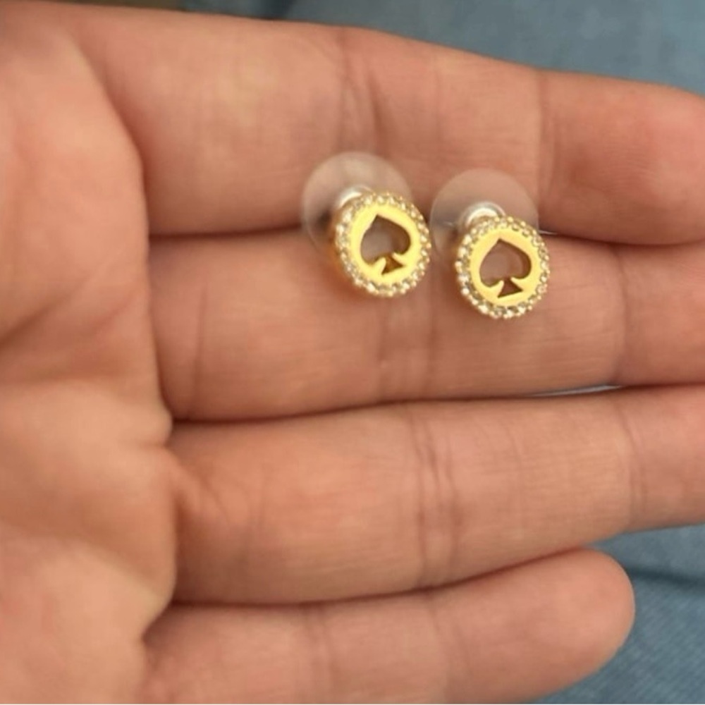 Kate Spade Gold and Silver Spade Earrings - Picture 2 of 2